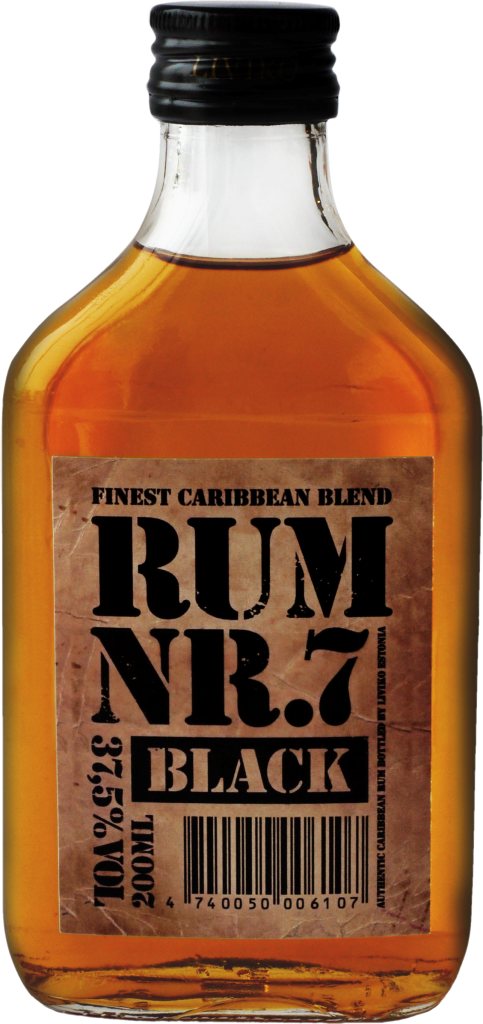 Rum Nr. 7 Black muovipullo