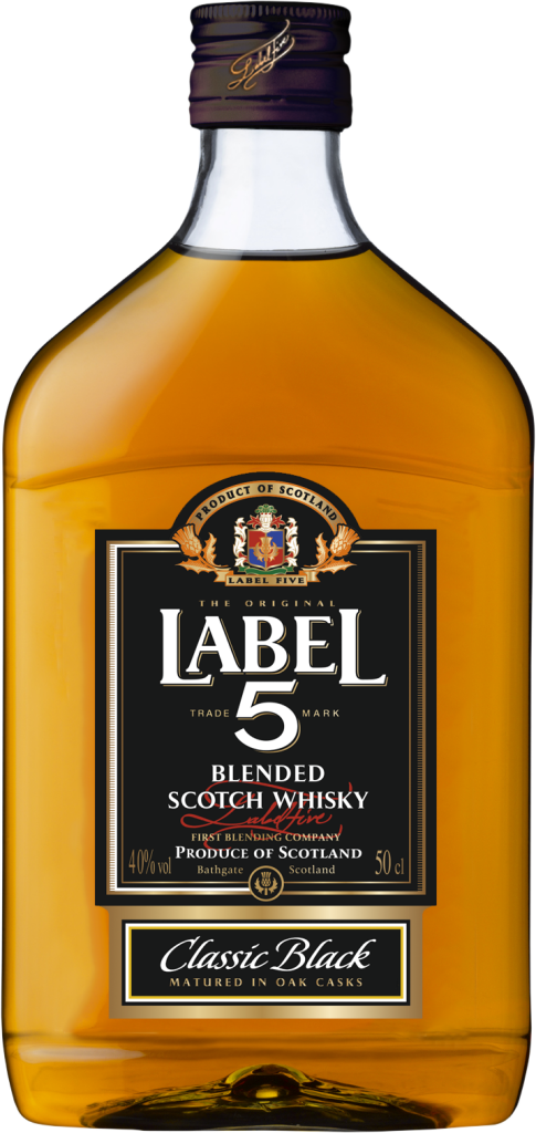 Label 5 Blended Scotch Whisky muovipullo