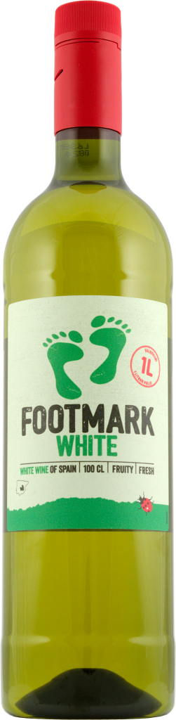 Footmark White muovipullo