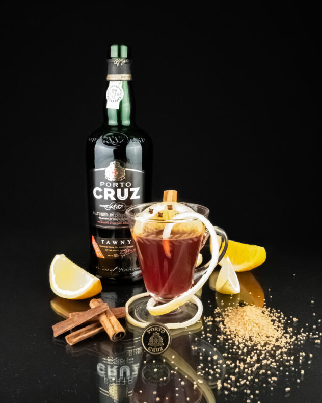 Porto Cruz Tawny port wine and a hot toddy made from it