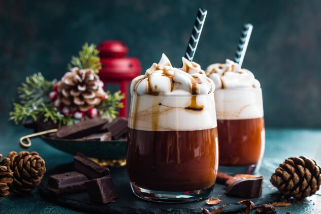 Hot Chocolate with Tia Maria Coffee Liqueur