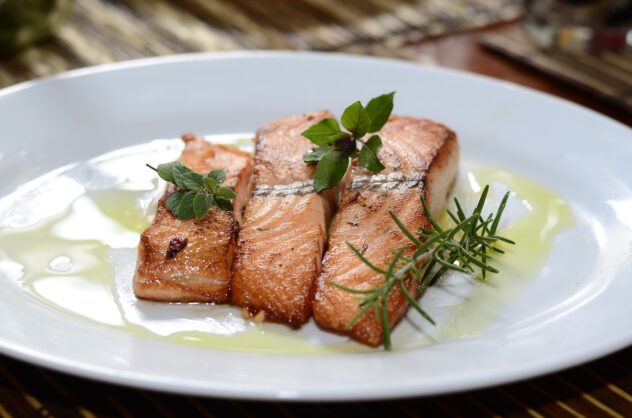 oven-baked salmon